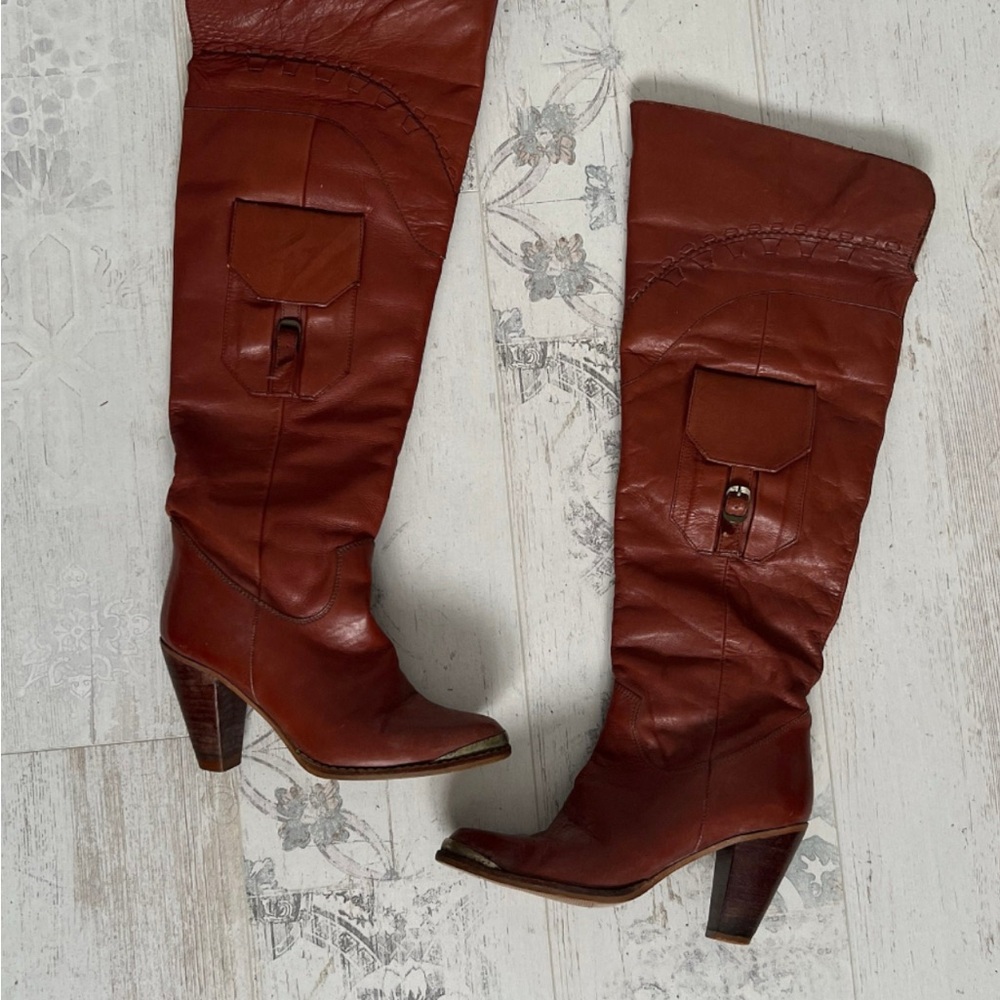 70s‎ Leather Boots size 6